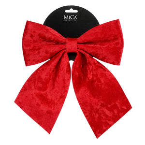 Sløjfe i rød 24 cm bred til dekoration fra Mica Decorations