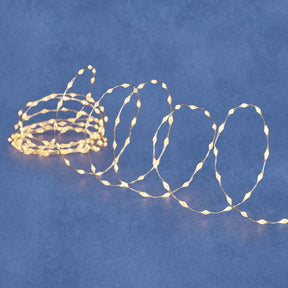 Wire lyskæde 2 meter med 20 LED lys i klassisk hvid fra Luca Lighting
