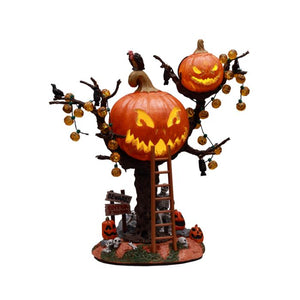 Pumpkin Tree House halloween pynt fra Lemax Spooky Town