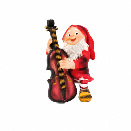 Skovnisse med musikinstrument