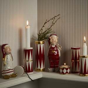 Tromme Lysestage & vase i én 13 cm høj