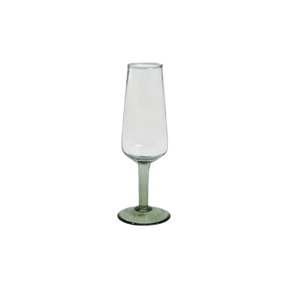 Speedtsberg champagneglas med grøn fod