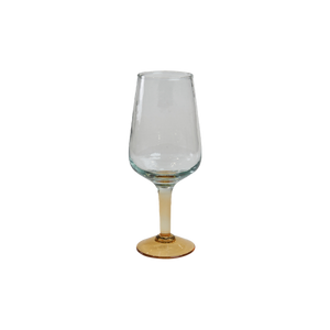 Speedtsberg ølglas med gul fod