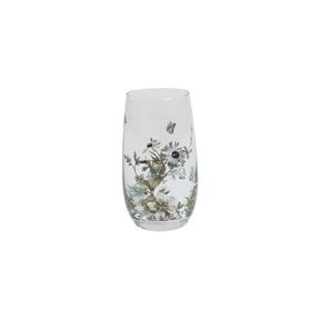 Speedtsberg højt drikkeglas med blomster