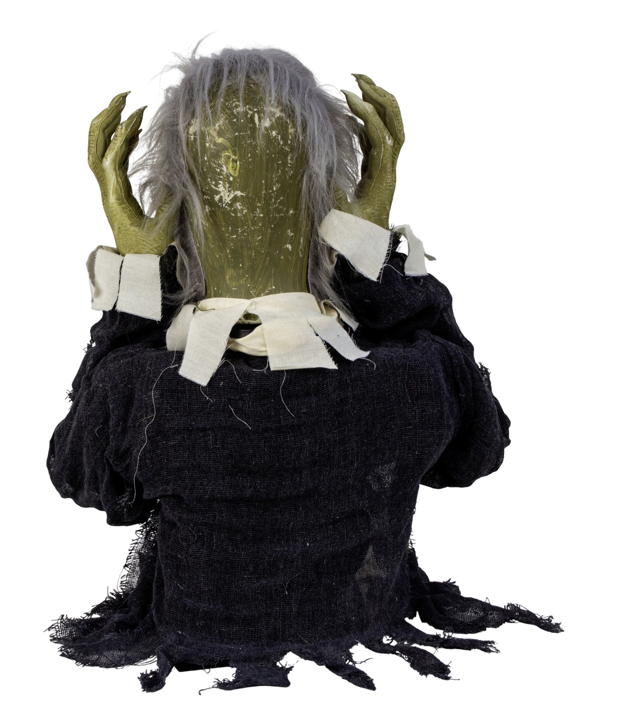 Zombie monster med animation til Halloween dekoration set bagfra