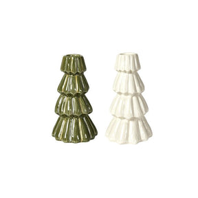 Lysestage træ 14 cm høj