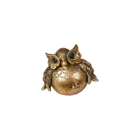 Guldfarvet ugle 9 cm høj