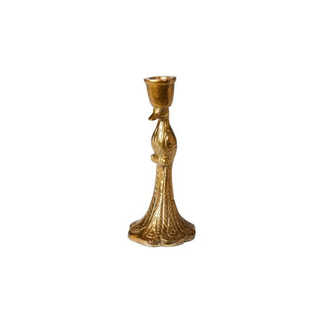 Lysestage påfugl 18 cm høj