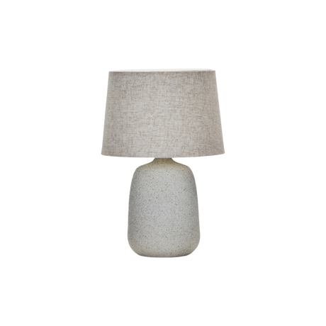 House Doctor Bordlampe Tana i råhvid med lampeskærm