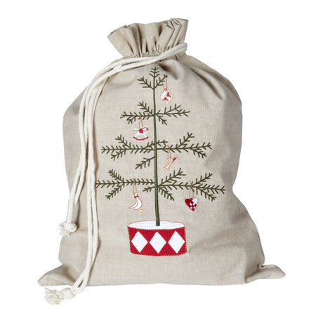 Julesekk med broderi 56 cm høy fra Speedtsberg