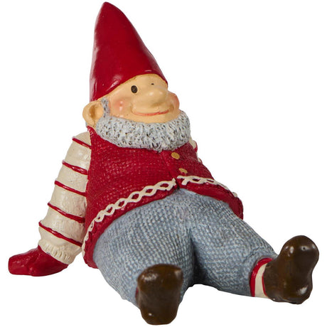 Ribenisserne Eigil sittende nisse fra Ib Laursen