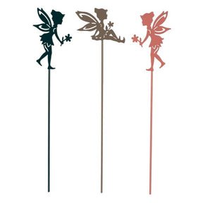 Havekrukkepynt Fe. De dekorative feer findes i 3 varianter i farverne grøn, beige og rosa. 