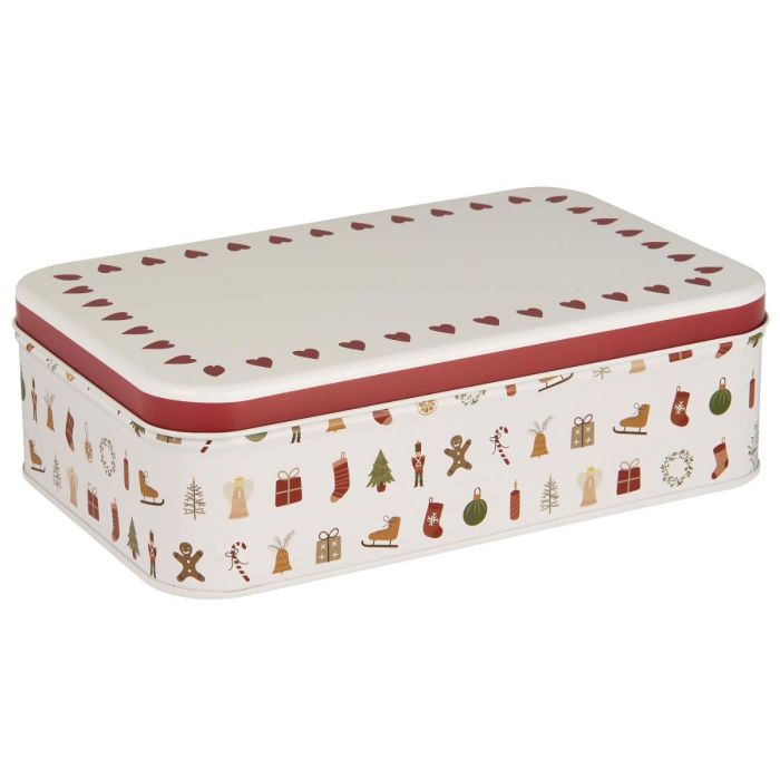 Konfektdåse m/juleikoner 