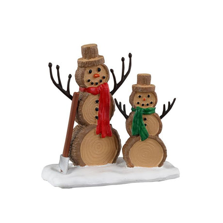 Log Snowmen