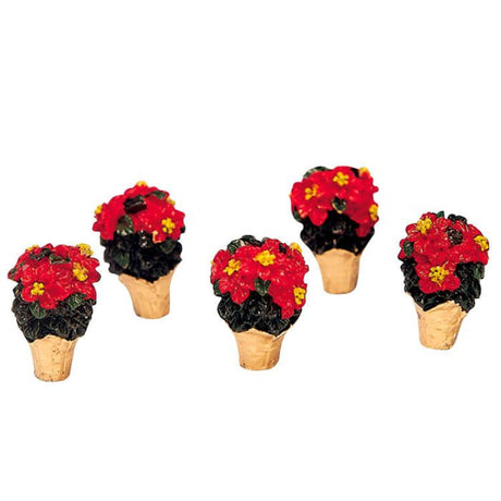 Poinsettias Set Of 5
