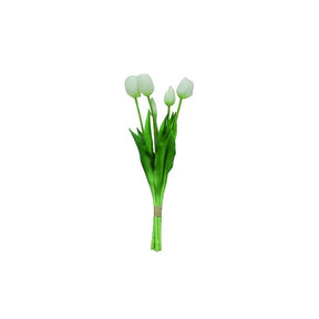Buket med tulipaner 39 cm høje hvide