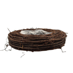 Planteskål formet som rede. 30 cm i diameter. 