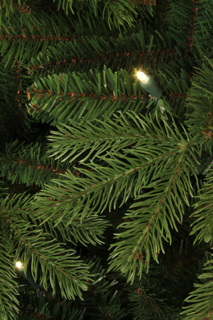 LED-lysene på Brampton kunstigt juletræ med lys 185 cm højt