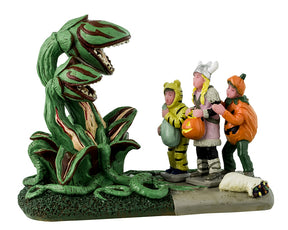 Terrified Trick-Or-Treaters figur til Halloween dekoration fra Spooky Town