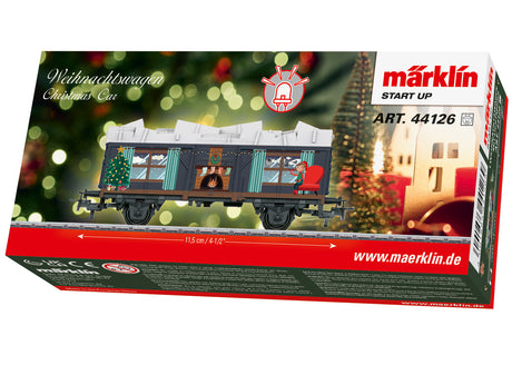 Eske med Märklin juletogvogn med lys