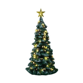 Snowy Christmas Tree Clear Light
