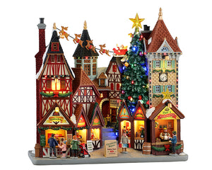 Christkindl Square facade fra Lemax til juleby