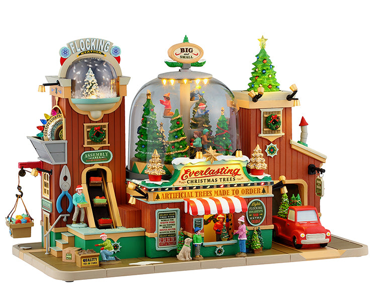 Everlasting Christmas Trees fabrik fra lemax til juleby