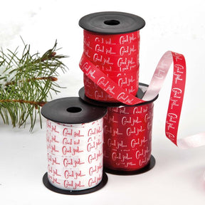 Gavebånd med "God jul"