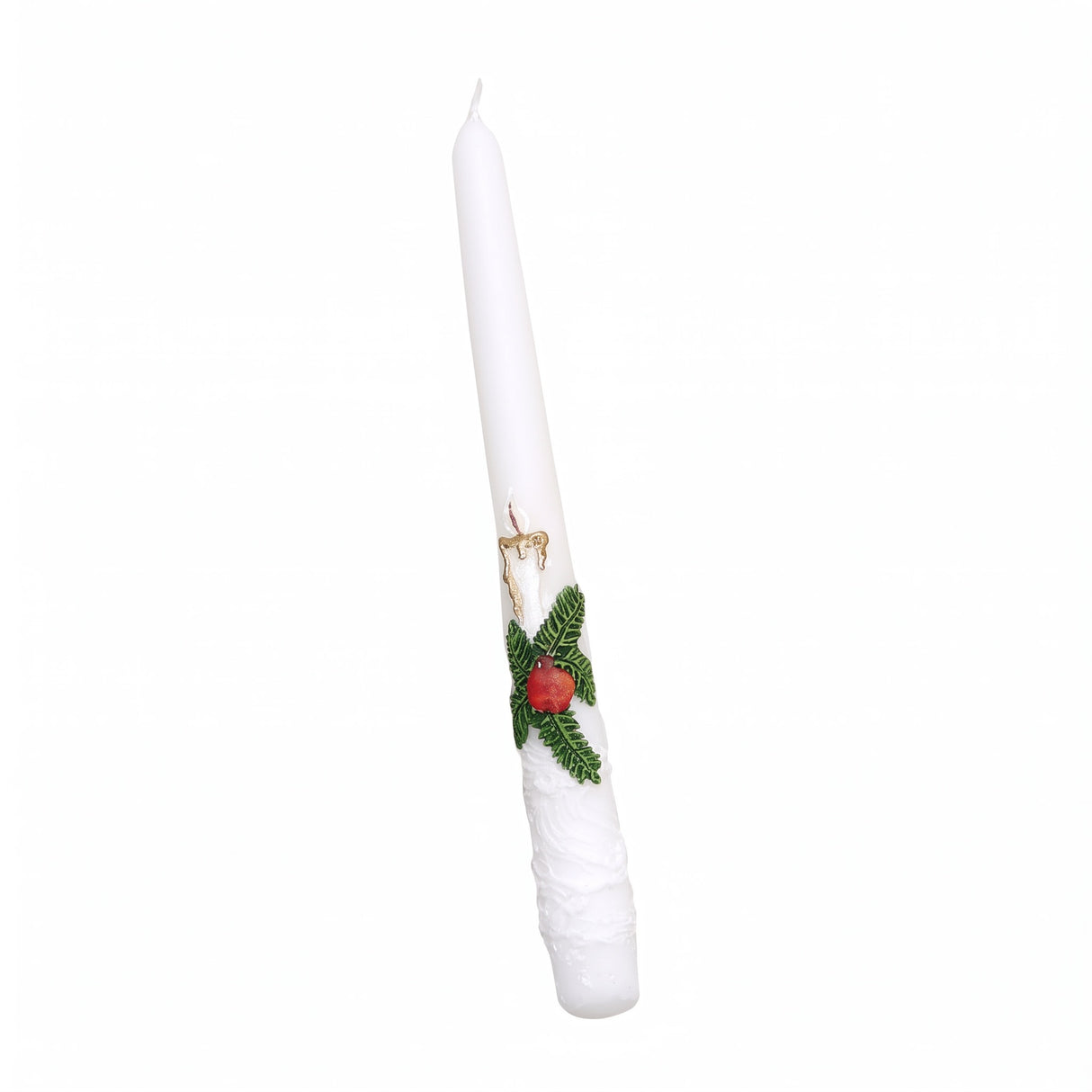 Julestearinlys med motiv