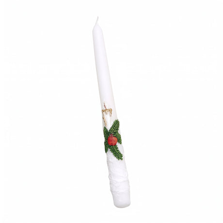 Julestearinlys med motiv