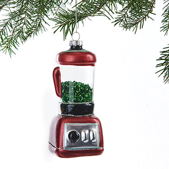 Julekule 'Blender' med nisselue i glass fra Pobra