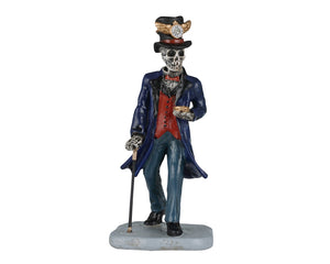 Time Traveler skelet med gammeldags stil fra Spooky Town