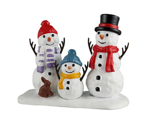 Snowman Family figur til julelandskab fra Lemax