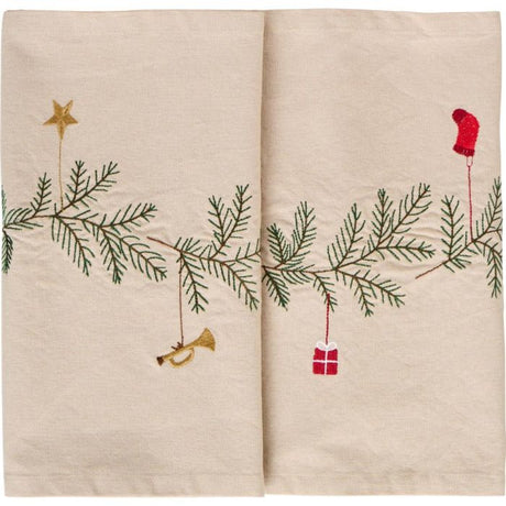 Bordløber Ib Laursen Tradition med granranke