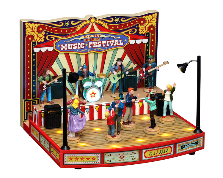 Big Top Holiday Music Festival scene til juleby fra Lemax