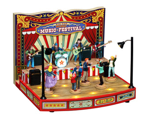 Big Top Holiday Music Festival scene til juleby fra Lemax