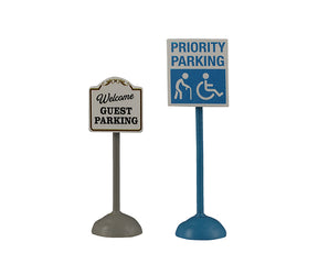 Parking Signs skilte til juleby fra Lemax
