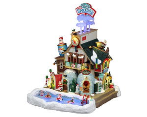 Santa's Hot Springs Oasis bygning til julelandskab fra Lemax