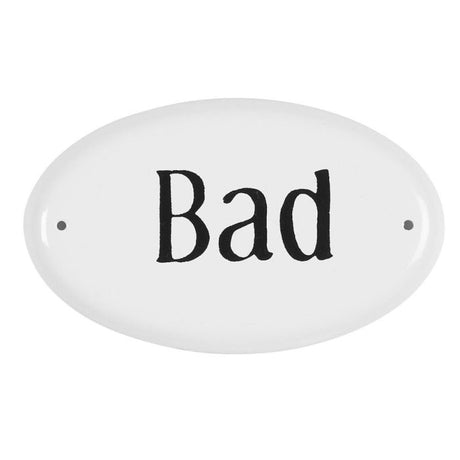 Metalskilt BAD