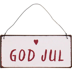 Metalskilt God Jul
