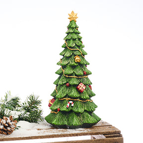 Juletre pyntet med julepynt, 34 cm høyt, fra Pobra