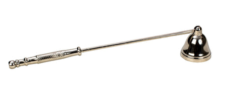 Lyseslukker i sølvfarvet metal 23,5 cm lang