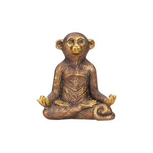 Abe dyrker yoga guldfarvet nuancer 24 cm høj