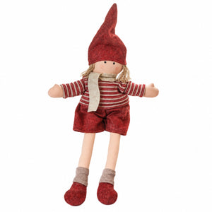 Stor nisse i stof 80 cm høj