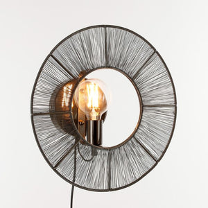 Bodil væglampe sort 40 cm i diameter