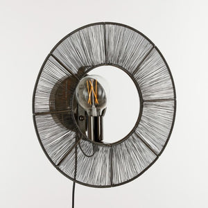 Bodil væglampe sort 40 cm i diameter