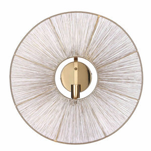 Bodil væglampe guldfarvet 60 cm i diameter