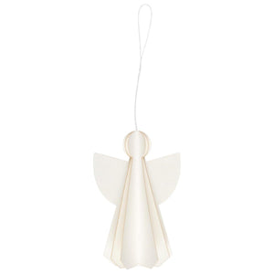Engel 3-dimensional i hvidt papir fra Ib Laursen