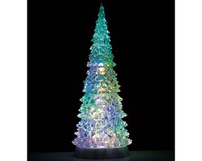 Crystal Lighted Tree 4 Color Changeable til juleby fra Lemax