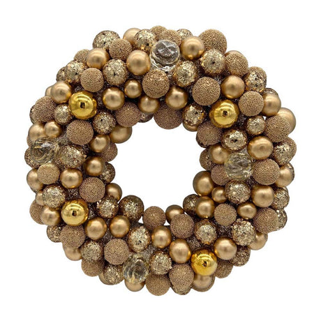 Berry-krans gullfarget 25 cm i diameter til oppheng
